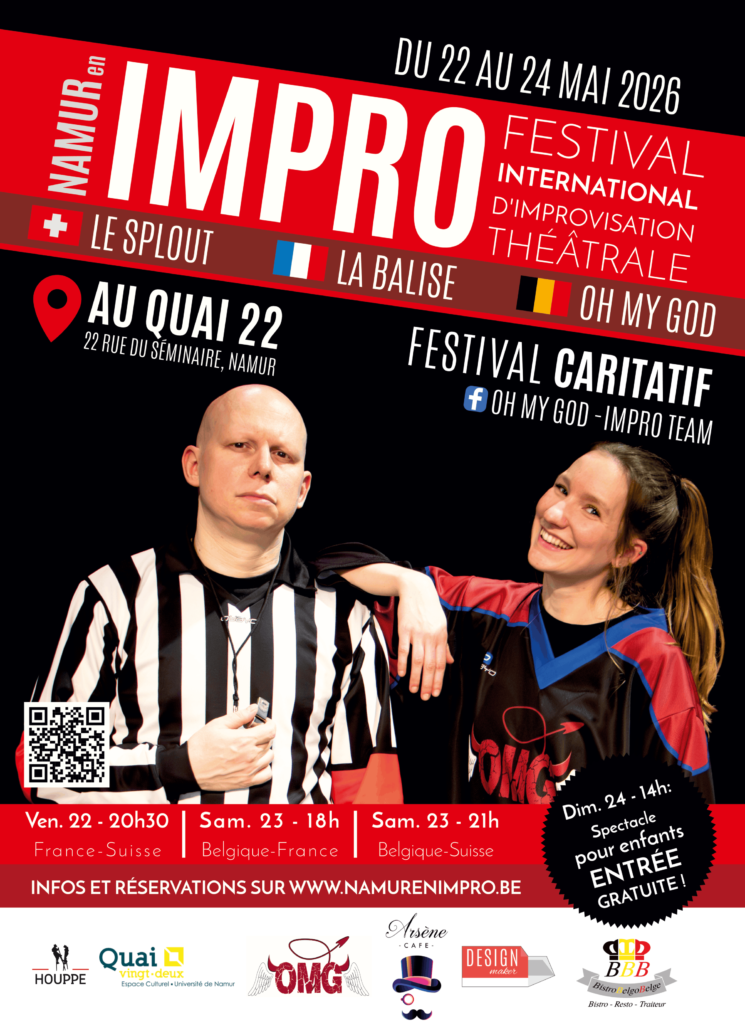 Affiche Namur en Impro 2026